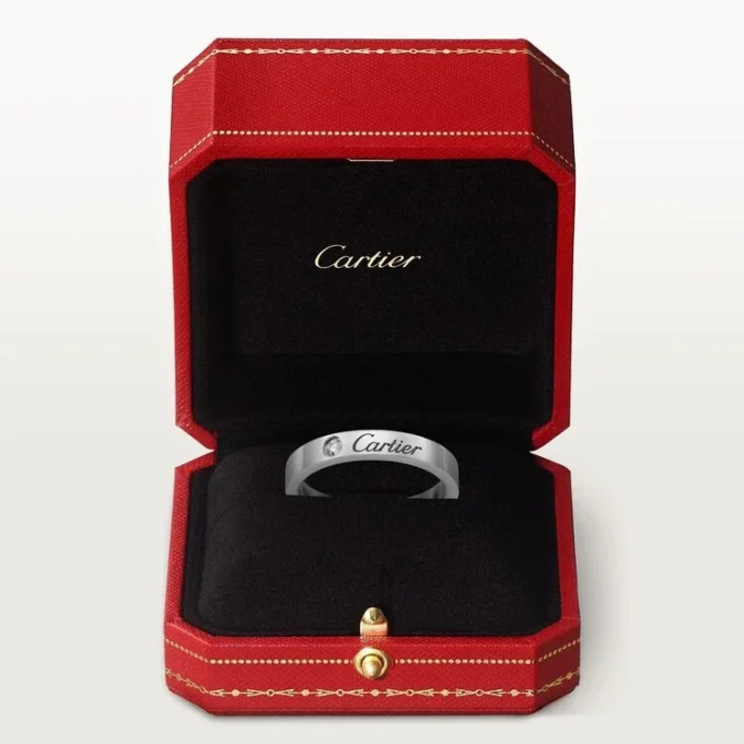 C De Cartier giftering – platina, diamant – Cartier