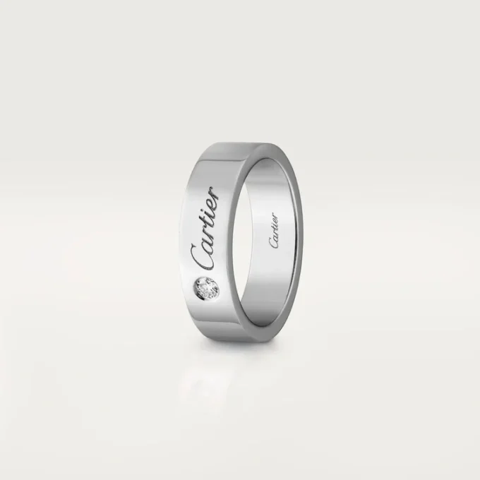 C De Cartier giftering – platina, diamant – Cartier
