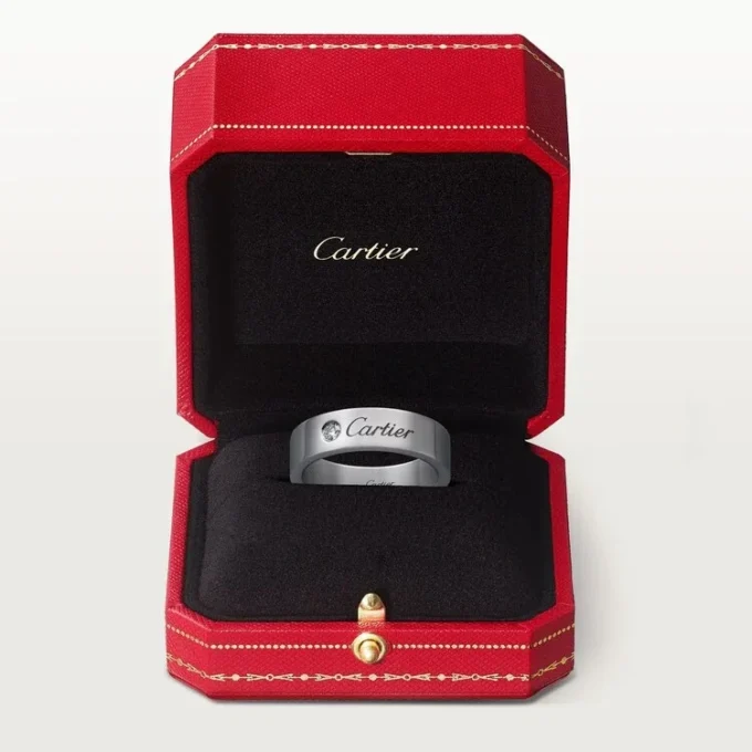 C De Cartier giftering – platina, diamant – Cartier