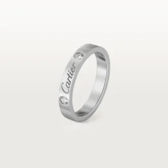 C De Cartier giftering – platina, diamanter – Cartier