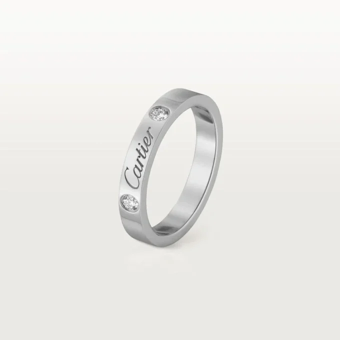 C De Cartier giftering – platina, diamanter – Cartier