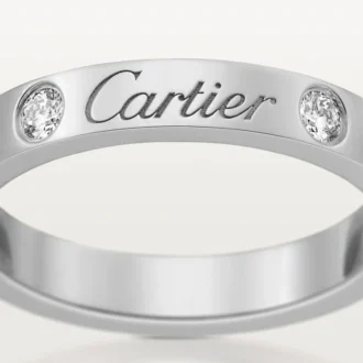 C De Cartier giftering – platina, diamanter – Cartier
