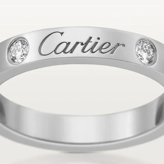C De Cartier giftering – platina, diamanter – Cartier
