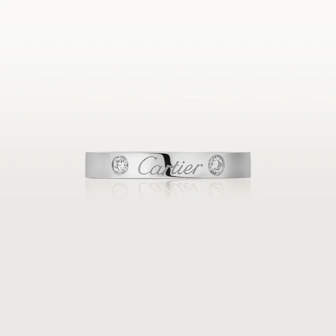 C De Cartier giftering – platina, diamanter – Cartier