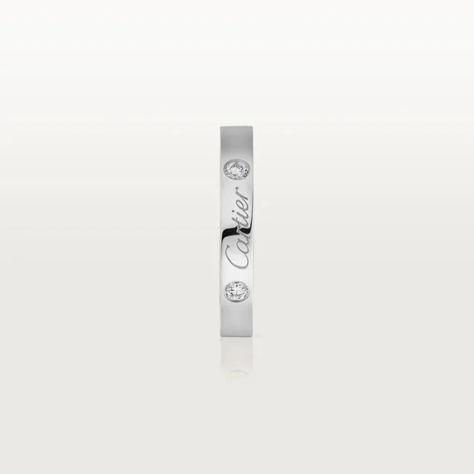 C De Cartier giftering – platina, diamanter – Cartier