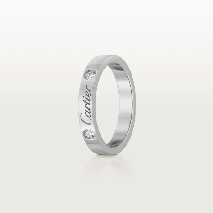C De Cartier giftering – platina, diamanter – Cartier