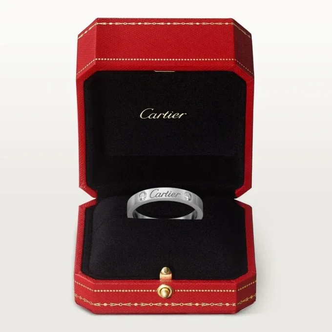 C De Cartier giftering – platina, diamanter – Cartier