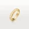 C De Cartier gifterings, 4 mm bredde, 1 diamant C De Cartier gifterings, 4 mm bredde, 1 diamant