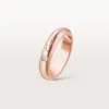 C De Cartier gifterings, 4 mm bredde, 1 diamant C De Cartier gifterings, 4 mm bredde, 1 diamant