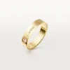 C De Cartier gifterings, 4 mm bredde, 1 diamant C De Cartier gifterings, 4 mm bredde, 1 diamant