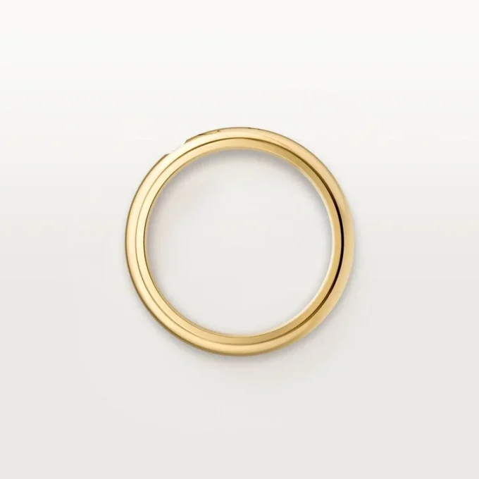 C De Cartier gifterings, 4 mm bredde, 1 diamant C De Cartier gifterings, 4 mm bredde, 1 diamant
