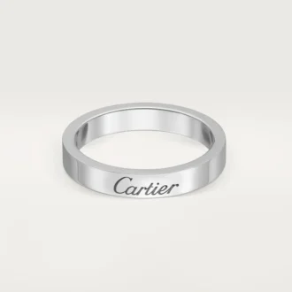 C De Cartier gifteringsbånd – platina – Cartier