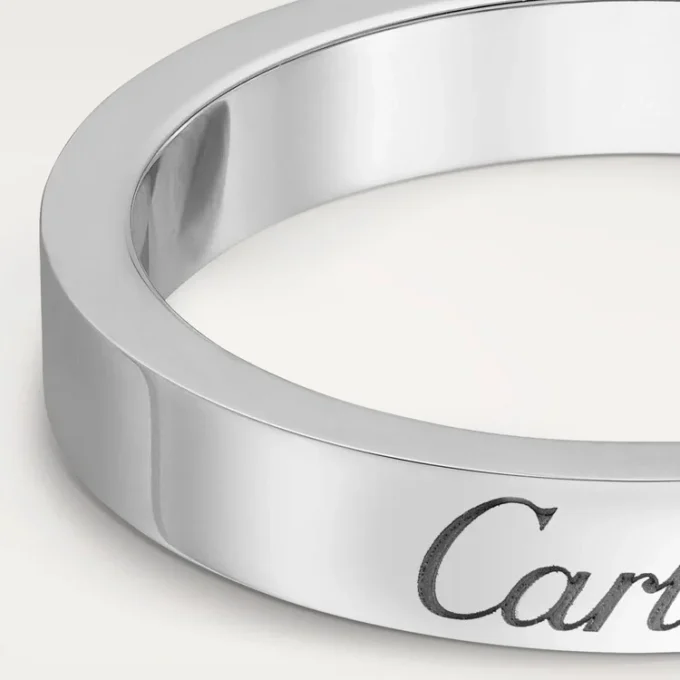 C De Cartier gifteringsbånd – platina – Cartier