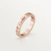 C De Cartier gifteringsbånd – rosa gull, diamant – Cartier