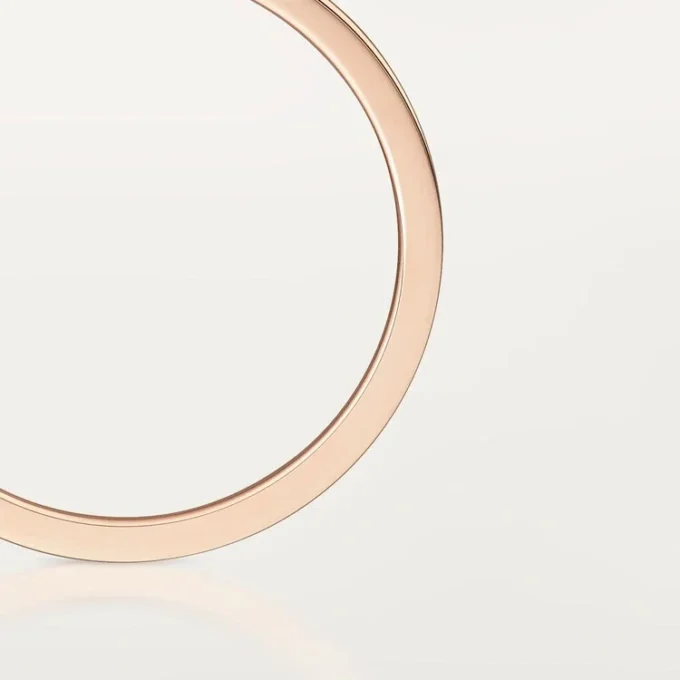 C De Cartier gifteringsbånd – rosa gull, diamant – Cartier