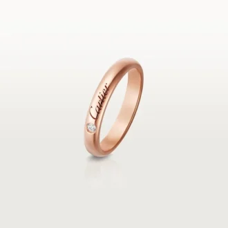 C De Cartier gifteringsbånd – Rosagull, diamant – Cartier