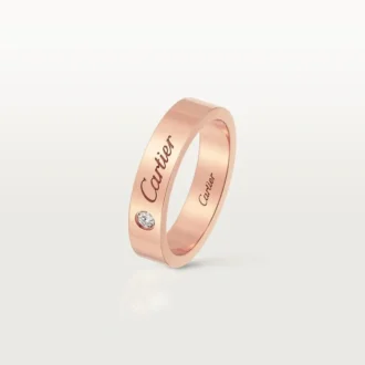 C De Cartier gifteringsbånd – Rosagull, diamant – Cartier