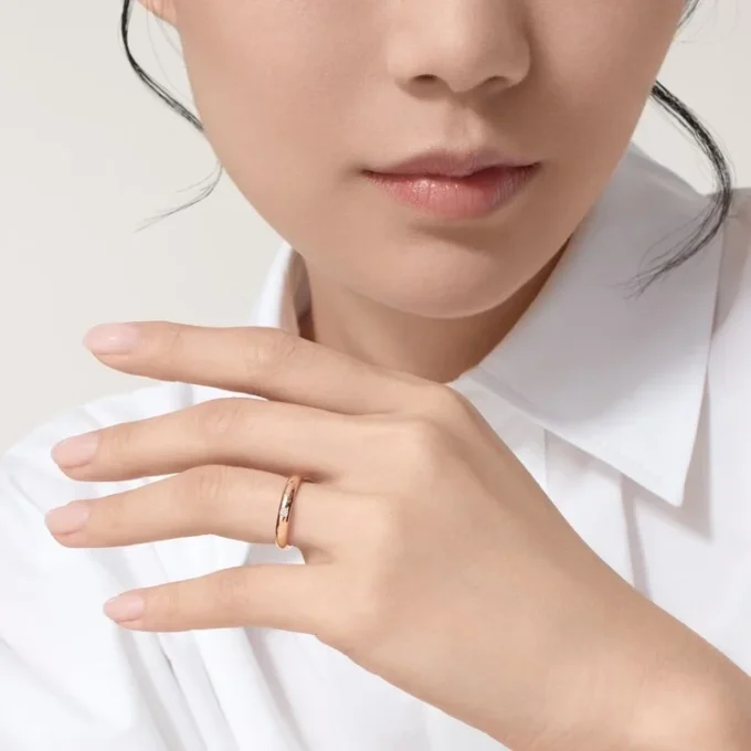 C De Cartier gifteringsbånd – Rosagull, diamant – Cartier