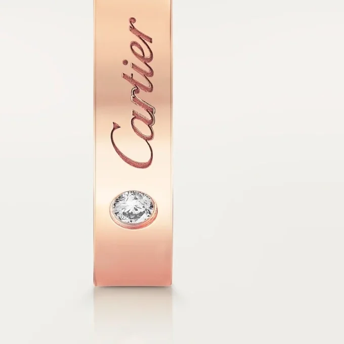 C De Cartier gifteringsbånd – Rosagull, diamant – Cartier