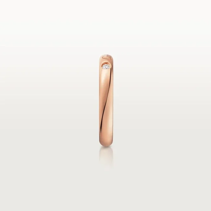 C De Cartier gifteringsbånd – Rosagull, diamant – Cartier