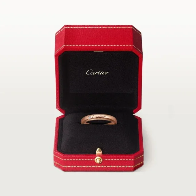 C De Cartier gifteringsbånd – Rosagull, diamant – Cartier