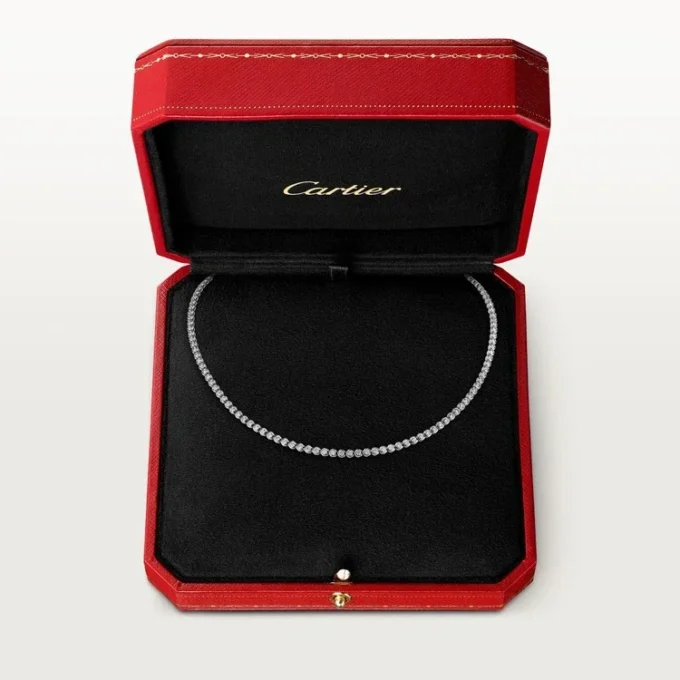 C De Cartier-halskjede – hvitt gull, diamanter – Cartier