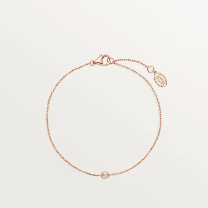 Cartier D’amour-armbånd, diamant, mellomstor modell