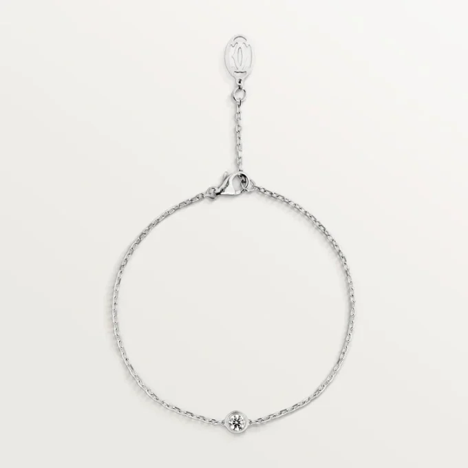 Cartier D’amour-armbånd, diamant, mellomstor modell
