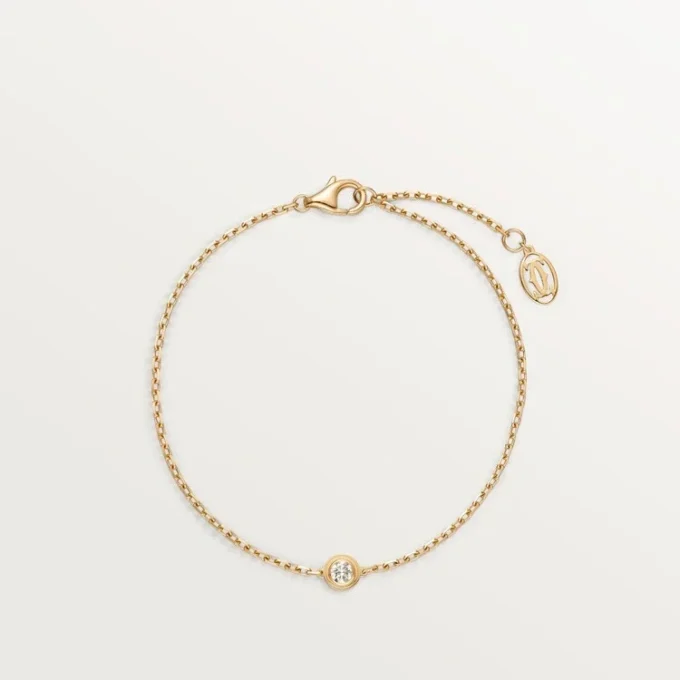 Cartier D’amour-armbånd, diamant, mellomstor modell