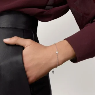 Cartier D’amour-armbånd, diamant, mellomstor modell
