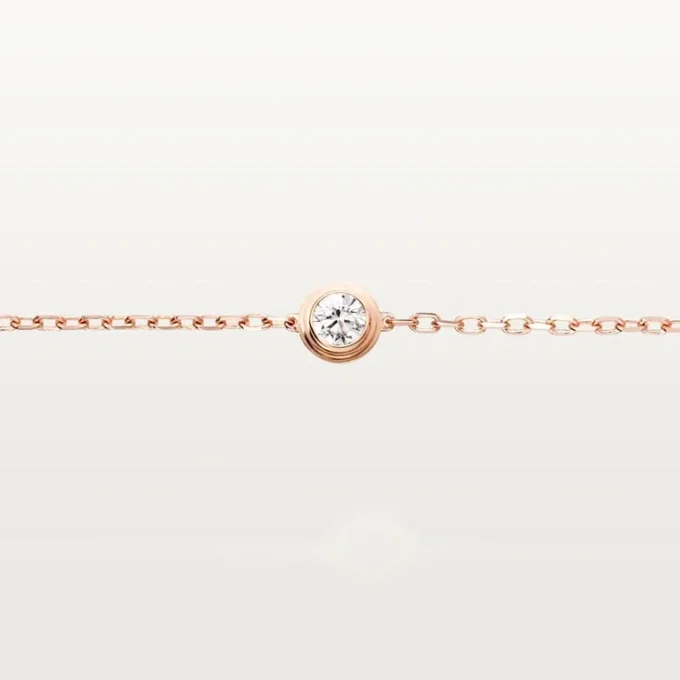 Cartier D’amour-armbånd, diamant, mellomstor modell