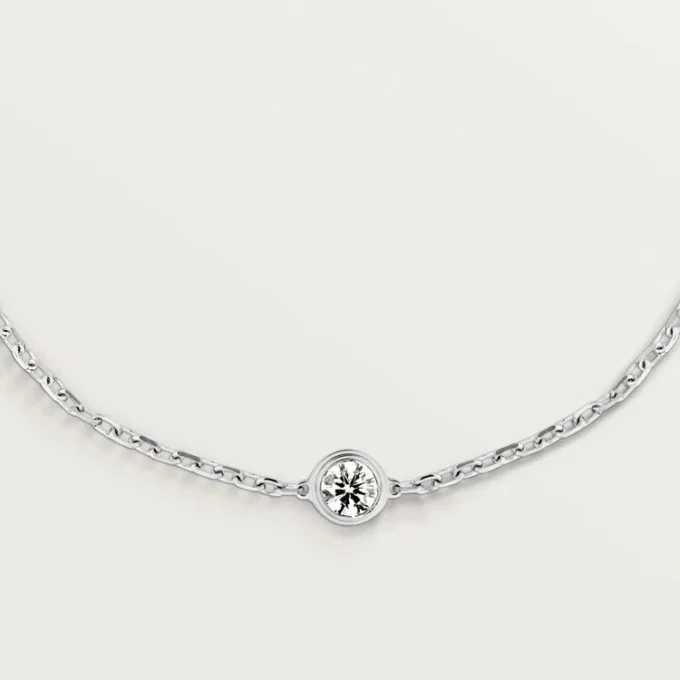 Cartier D’amour-armbånd, diamant, mellomstor modell