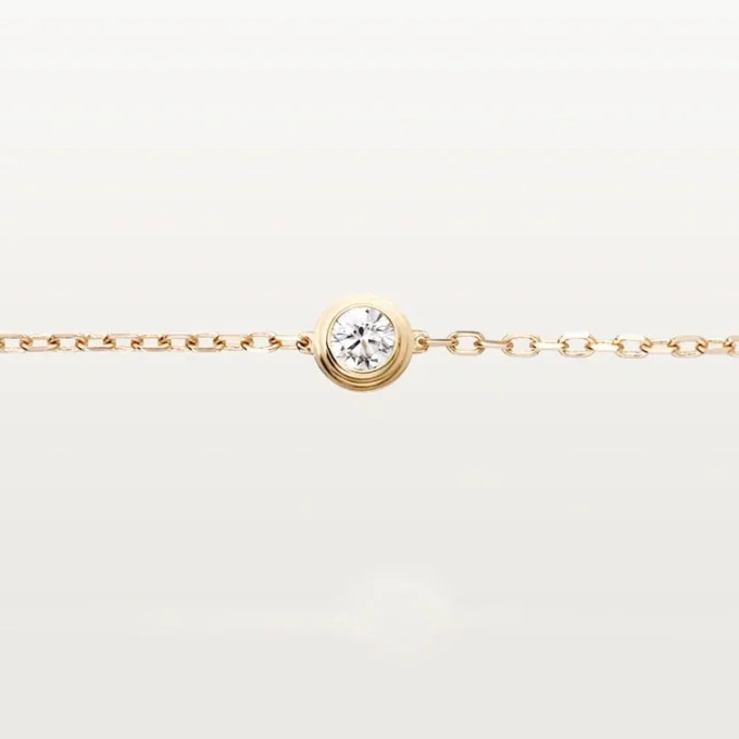 Cartier D’amour-armbånd, diamant, mellomstor modell