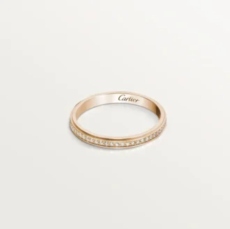 Cartier D’amour giftering – rosa gull, diamanter – Cartier