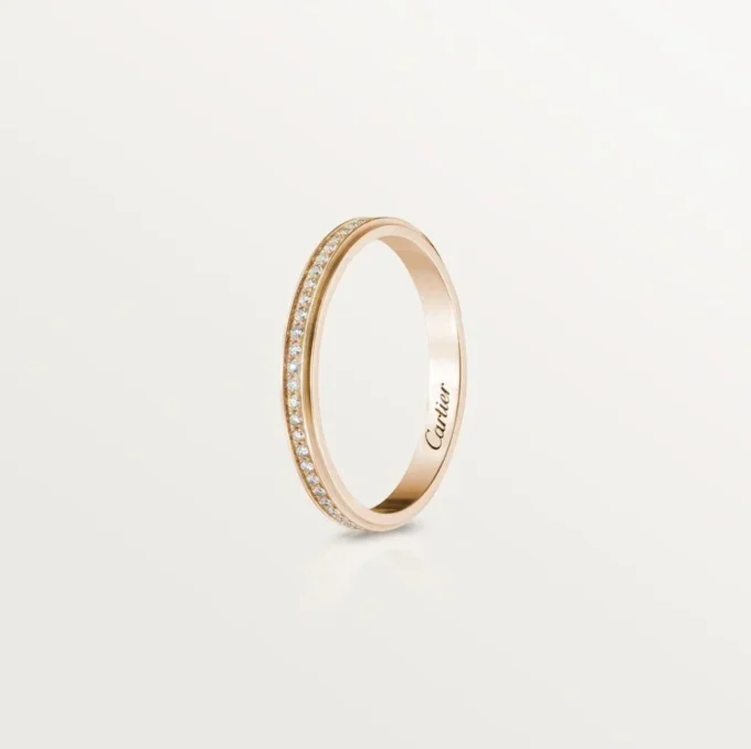 Cartier D’amour giftering – rosa gull, diamanter – Cartier