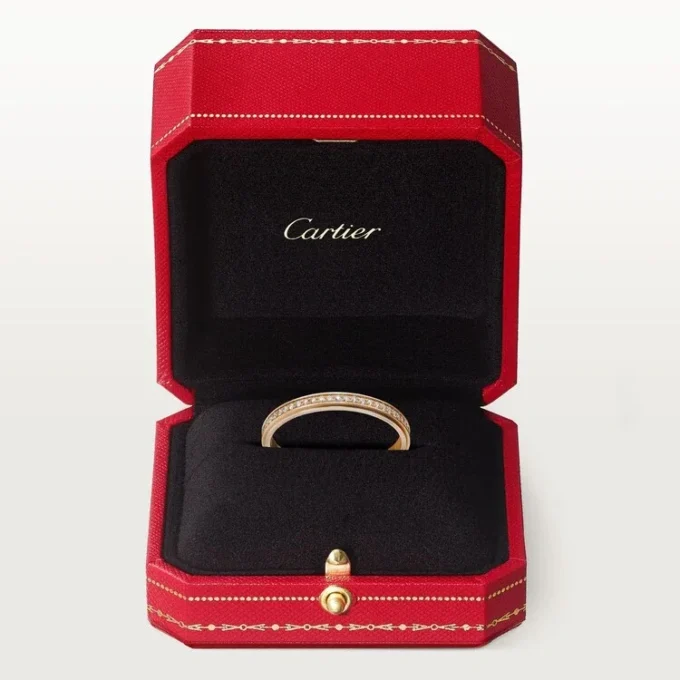 Cartier D’amour giftering – rosa gull, diamanter – Cartier