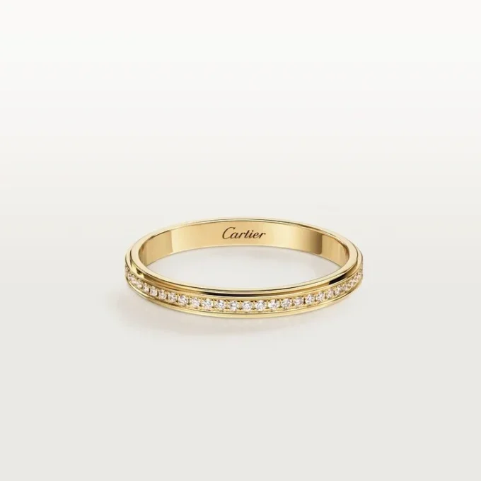 Cartier D’amour gifterings, 2,3 mm bredde, pavé