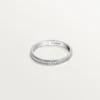 Cartier D’amour gifteringsbånd – platina, diamanter – Cartier