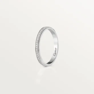 Cartier D’amour gifteringsbånd – platina, diamanter – Cartier
