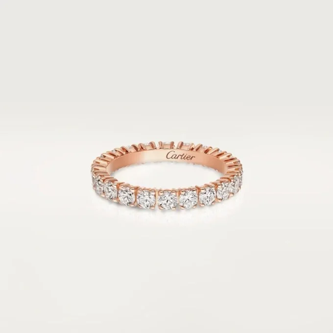 Cartier Destinee giftering – rosa gull, diamanter – Cartier