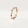 Cartier Destinee giftering – rosa gull, diamanter – Cartier