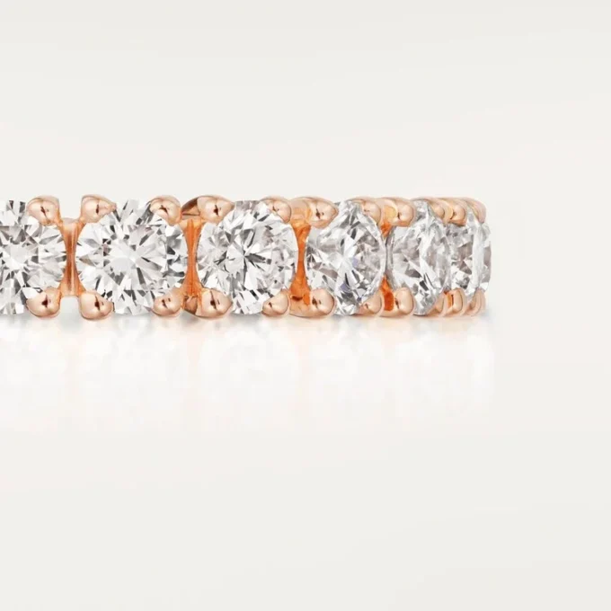 Cartier Destinee giftering – rosa gull, diamanter – Cartier