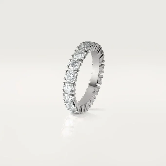 Cartier Destinee gifteringsbånd, 4,1 mm bredde, pavé