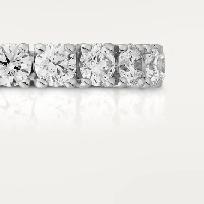 Cartier Destinee gifteringsbånd, 4,1 mm bredde, pavé