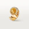 Cartier Libre Polymorph-ring, kalcedon, diamanter