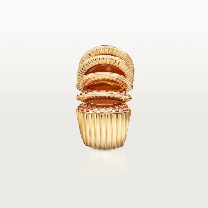 Cartier Libre Polymorph-ring, kalcedon, diamanter
