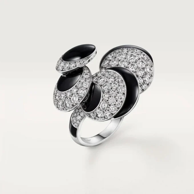 Cartier Libre Polymorph-ring, onyx, transformerbart