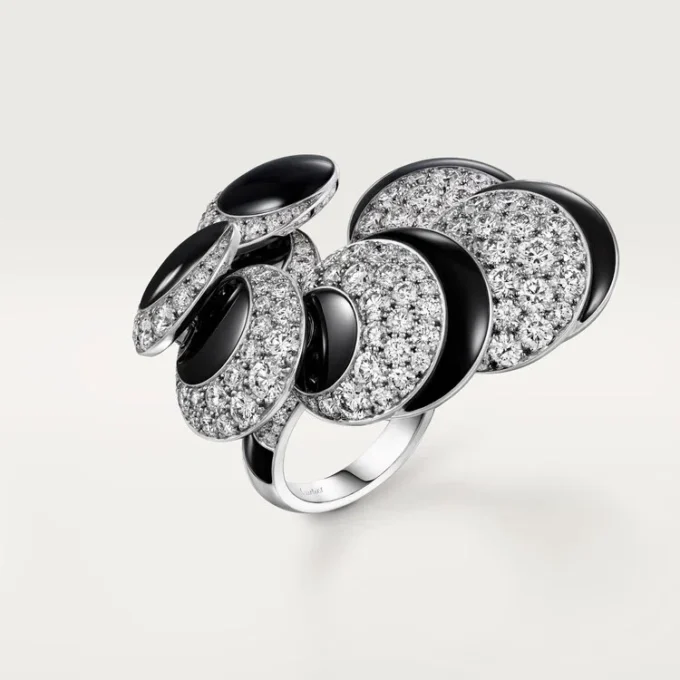 Cartier Libre Polymorph-ring, onyx, transformerbart