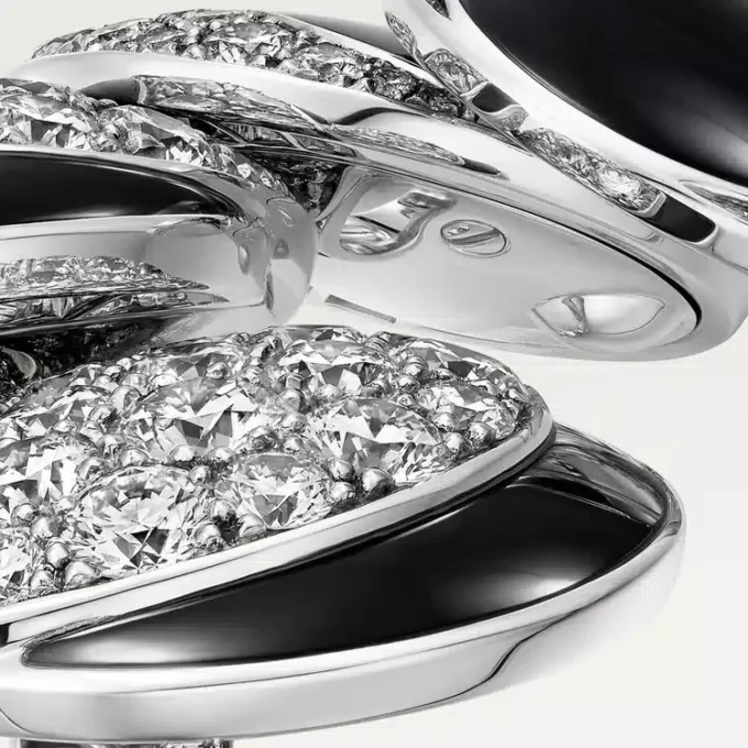 Cartier Libre Polymorph-ring, onyx, transformerbart