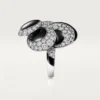 Cartier Libre Polymorph-ring, onyx, transformerbart